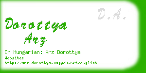 dorottya arz business card